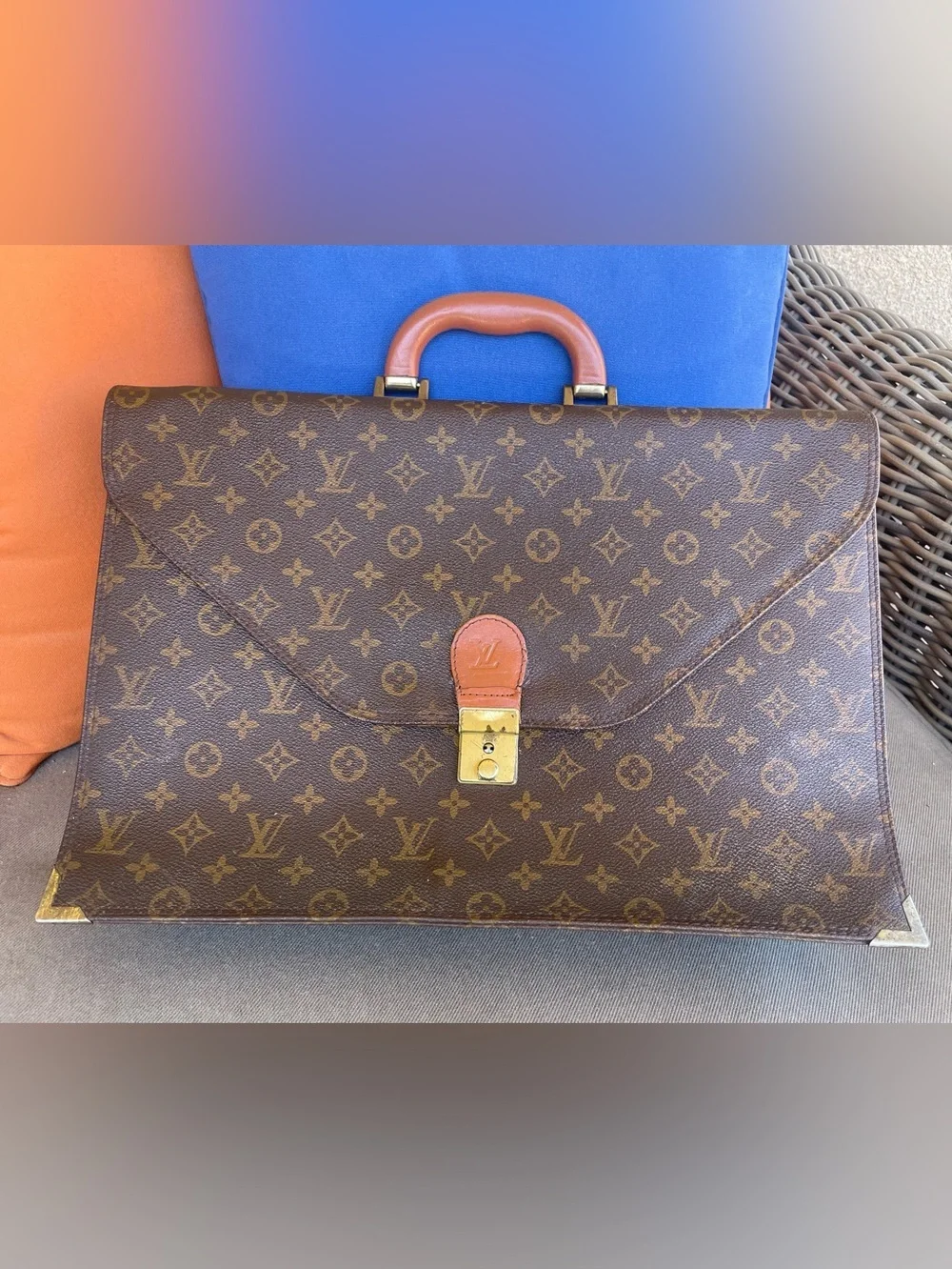 Louis Vuitton Monogram Canvas Porte Documents Voyage Briefcase